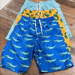 Colorful Boy’s Swim Trunks Set of 3 Size 10-12